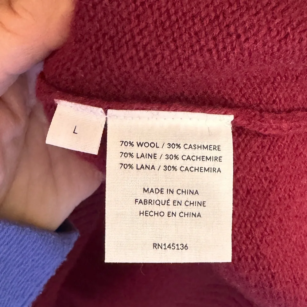 Naadam Wool & Cashmere Cowlneck Sweater